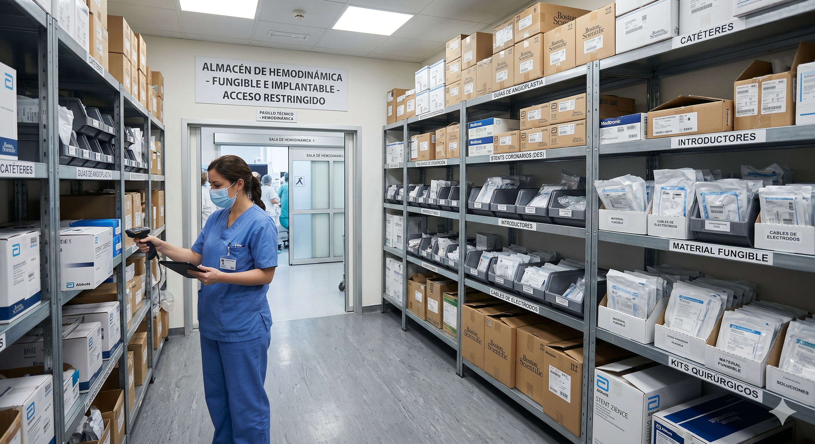 Quirófano hospitalario con trazabilidad RFID